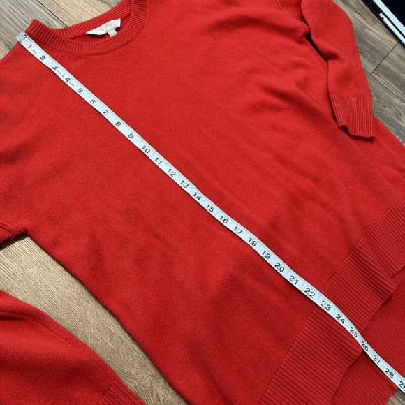 Athleta Perspective Wool Cashmere Blend Crew Neck Sweater XS Red - Picture 4 of 13